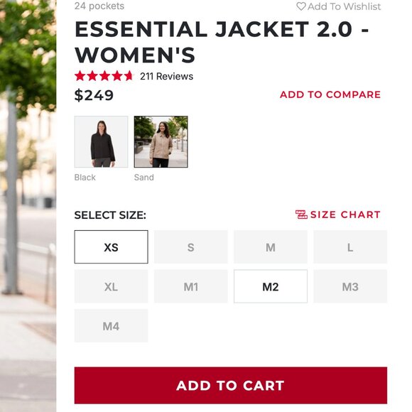 Scottevest Women's Essential Travel Jacket 2.0 in Sand XS - Picture 6 of 8